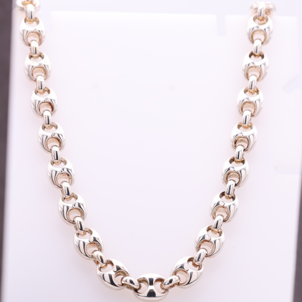 New Gucci Sterling Silver Marina Chain